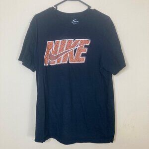 The Nike Tee Futura Swoosh T-Shirt Mens Large Black Brown